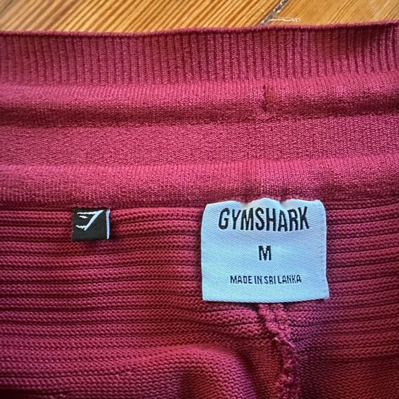 Gymshark RARE True Knit Joggers in Burgundy Red Size M - Picture 6 of 7